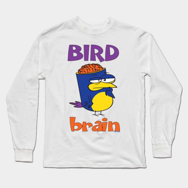 Birdbrain Design for Bird Lovers Long Sleeve T-Shirt by ConCept